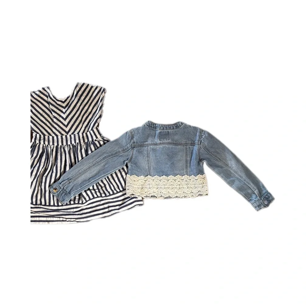 Mayoral Dress &‎ Denim Jacket Bundle